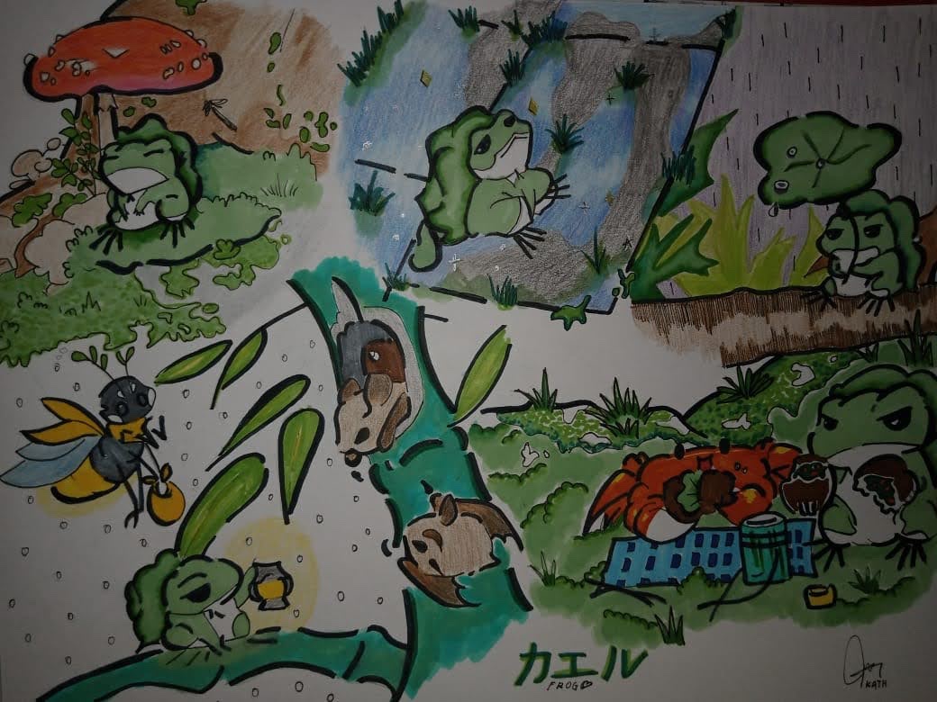 The traveling frog